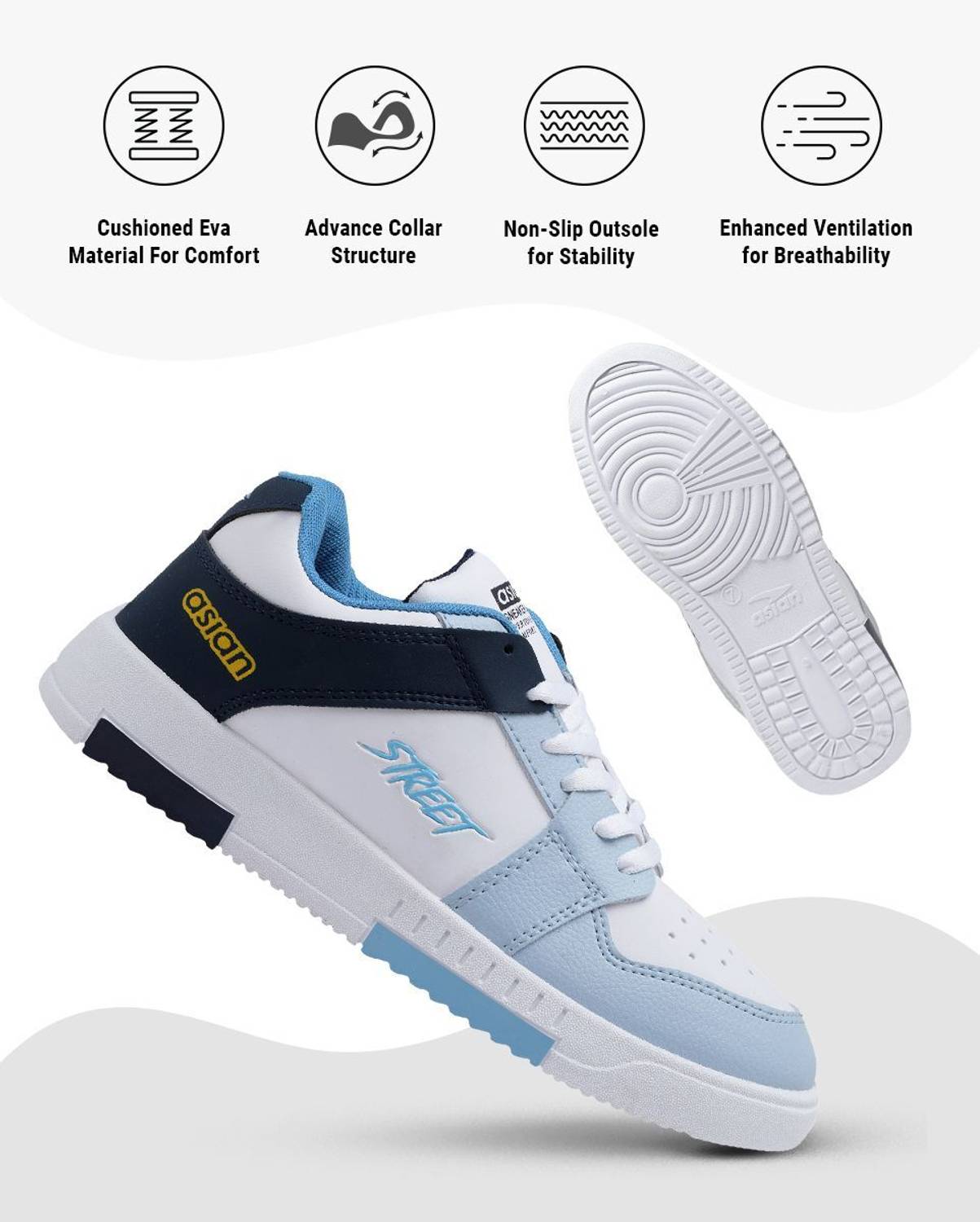 asian TARZAN-04 Men's Canvas Sneakers - Image 3