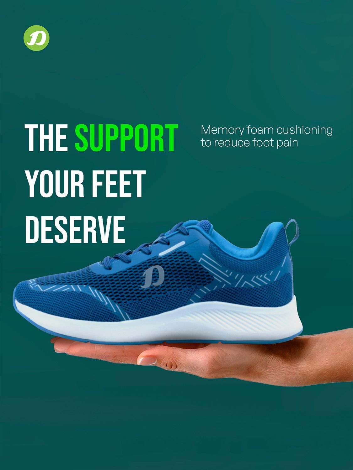 Image of DOCTOR EXTRA SOFT D-2010 Mens Running Shoe with Memory Foam Insole & Ultrasoft Outsole Running Shoes For Men