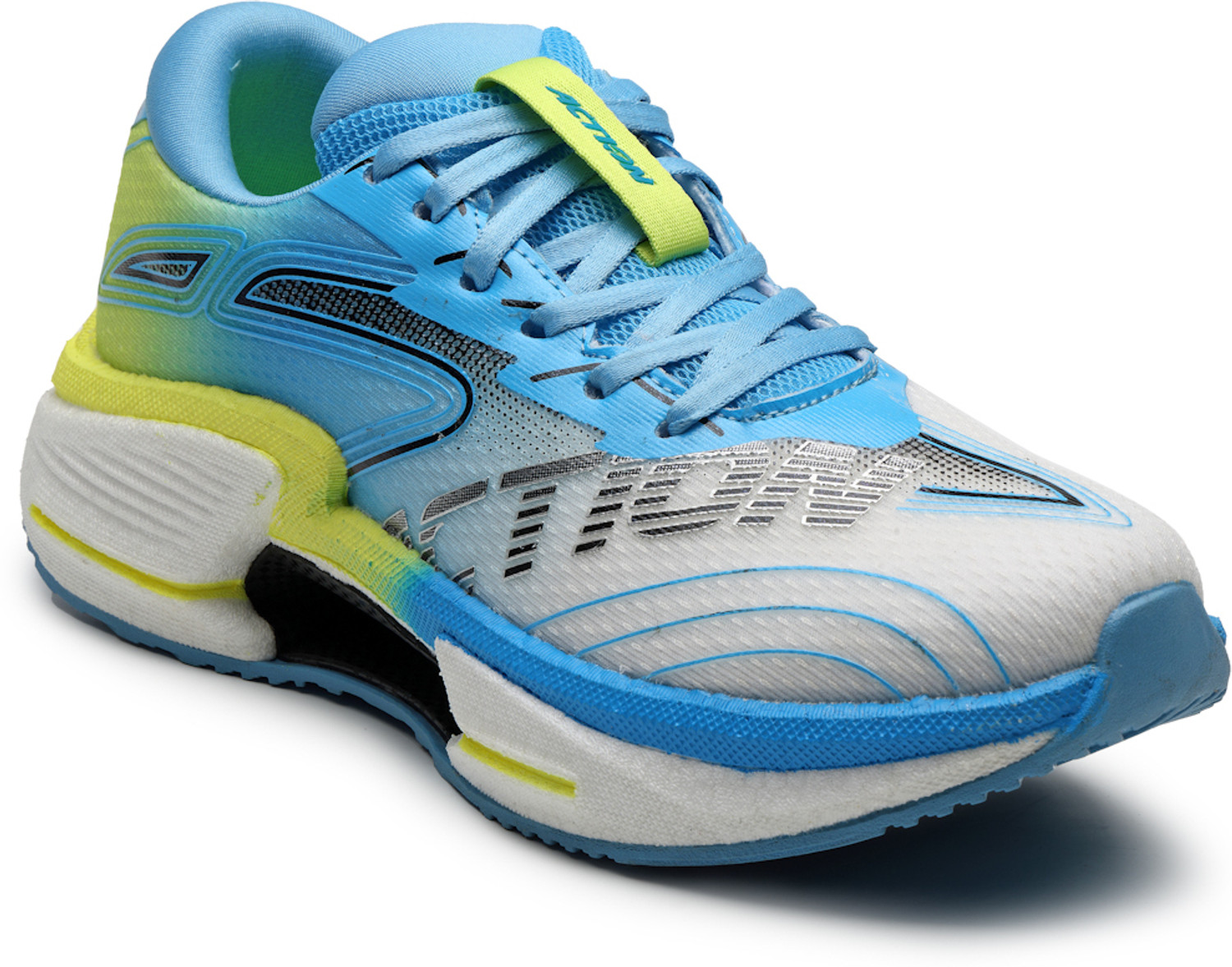 Image of action Athleo TURBO-2502 Lightweight Breathable Comfortable Sports Lace-Ups Running Shoes For Men