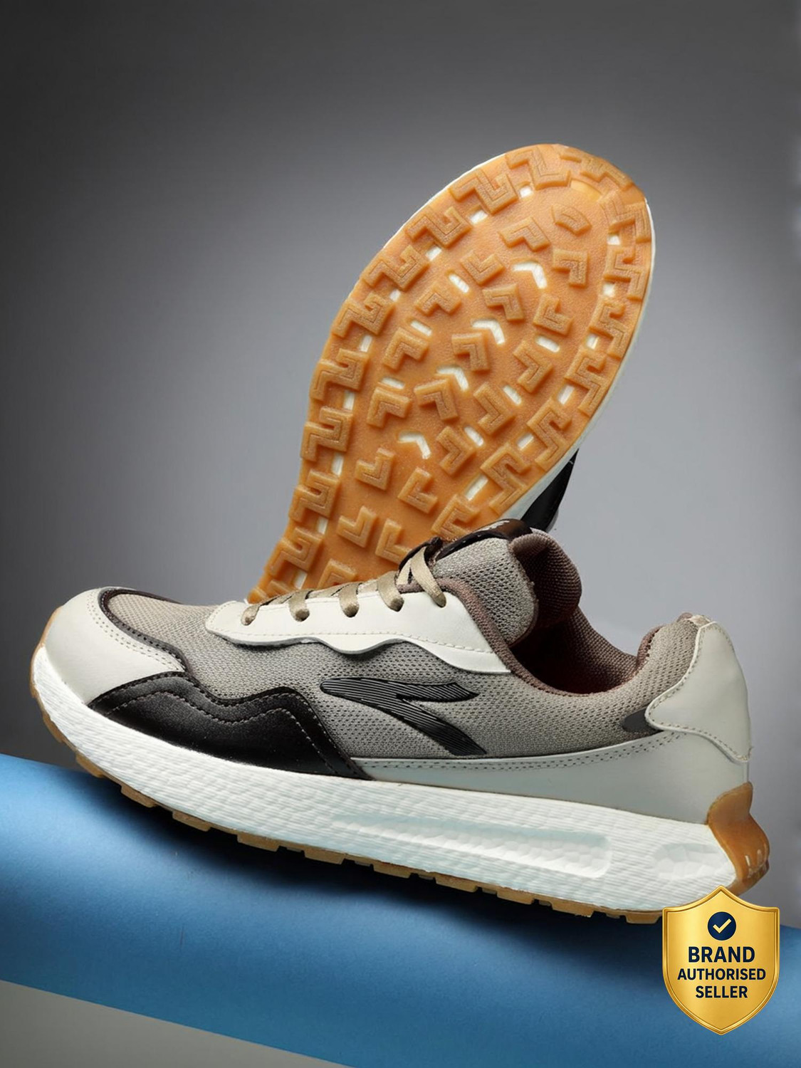 Image of action SNKR-601 Trendy Comfortable Durable Breathable Casual Lace-Up Sneakers For Men