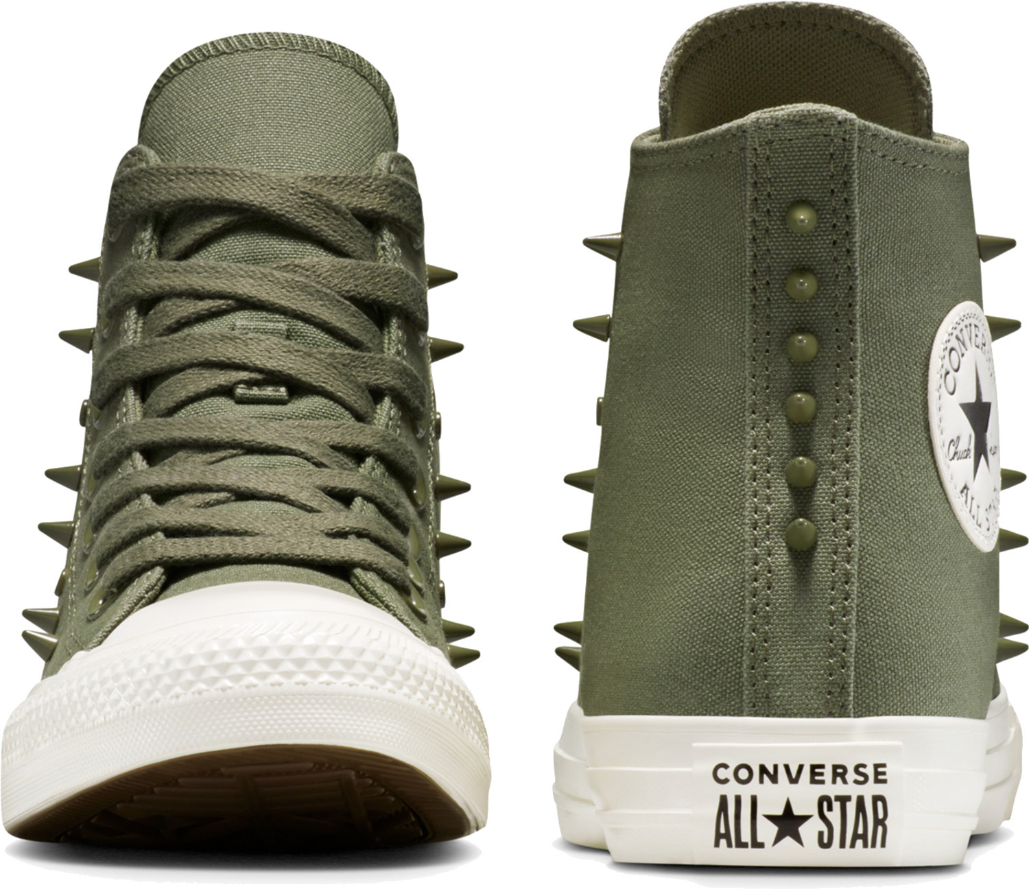 Image of Converse Chuck Taylor All Star Spikes High Top Canvas Sneakers For Men