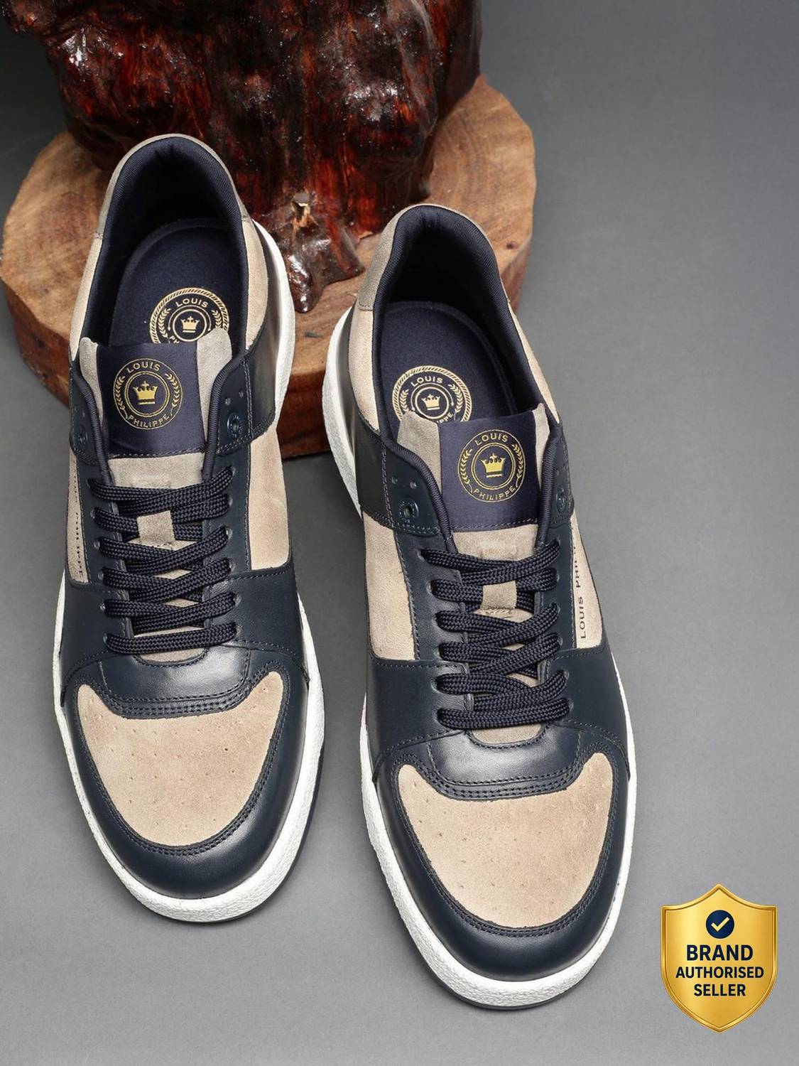 Louis Philippe Men Blue Shoes - Image 1