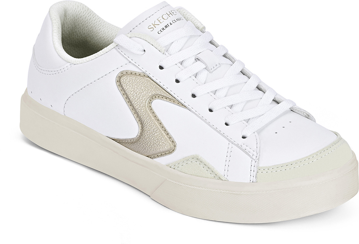Image of Skechers EDEN LX Sneakers For Women (White, 6)