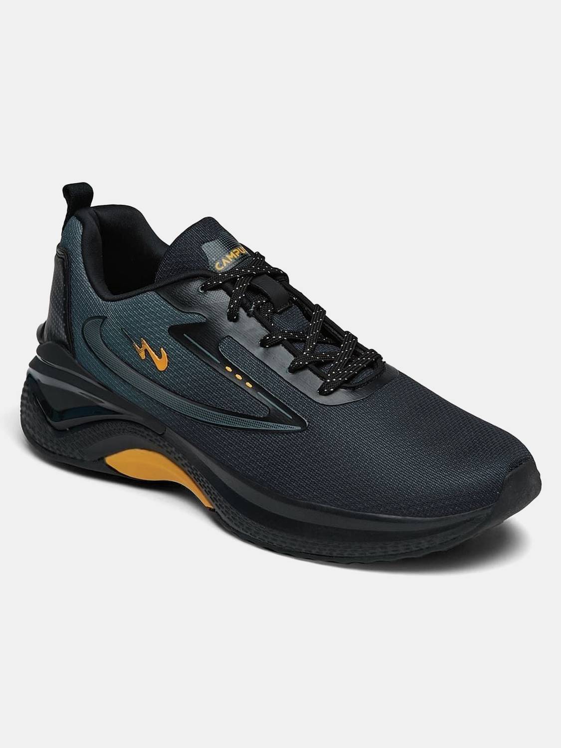 CAMPUS VESPER Men's Black Running Shoes - Image 3