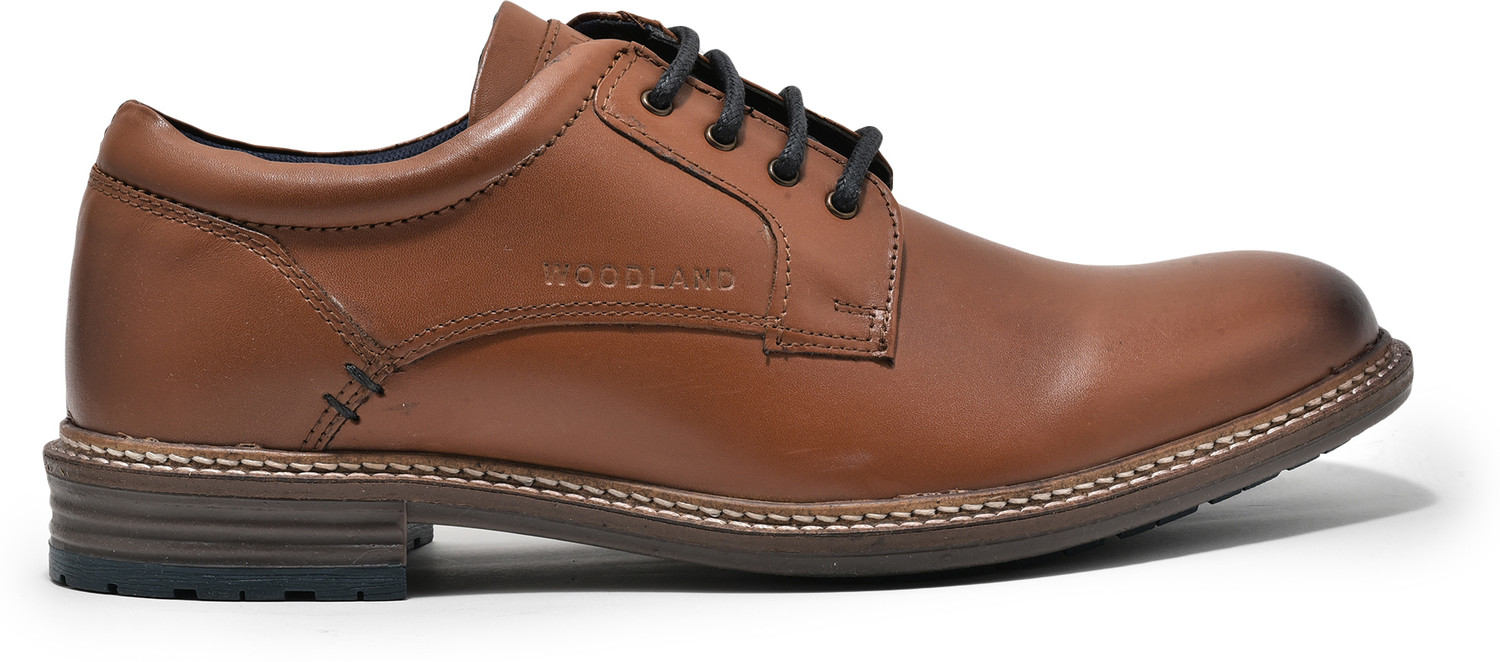 Image of WOODLAND Formal Office Wear Leather Premium Comfortable Lace Up For Men