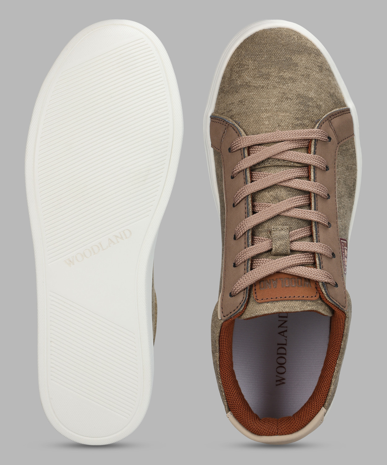 Image of WOODLAND Lace Up Lightweight Breathable Comfortable Daily Use Casuals For Men