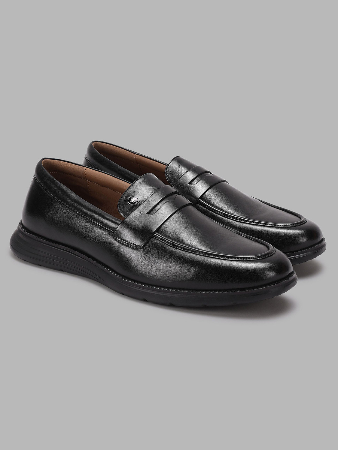 Image of LOUIS PHILIPPE Premium Leather Breathable Light Weight Flat Heel Casual Slip On For Men