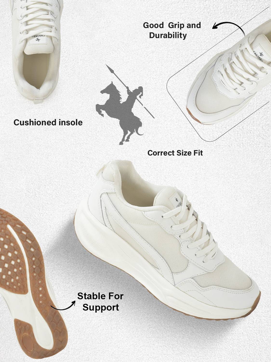 Cantabil Men's Solid Casual Shoes - Image 2
