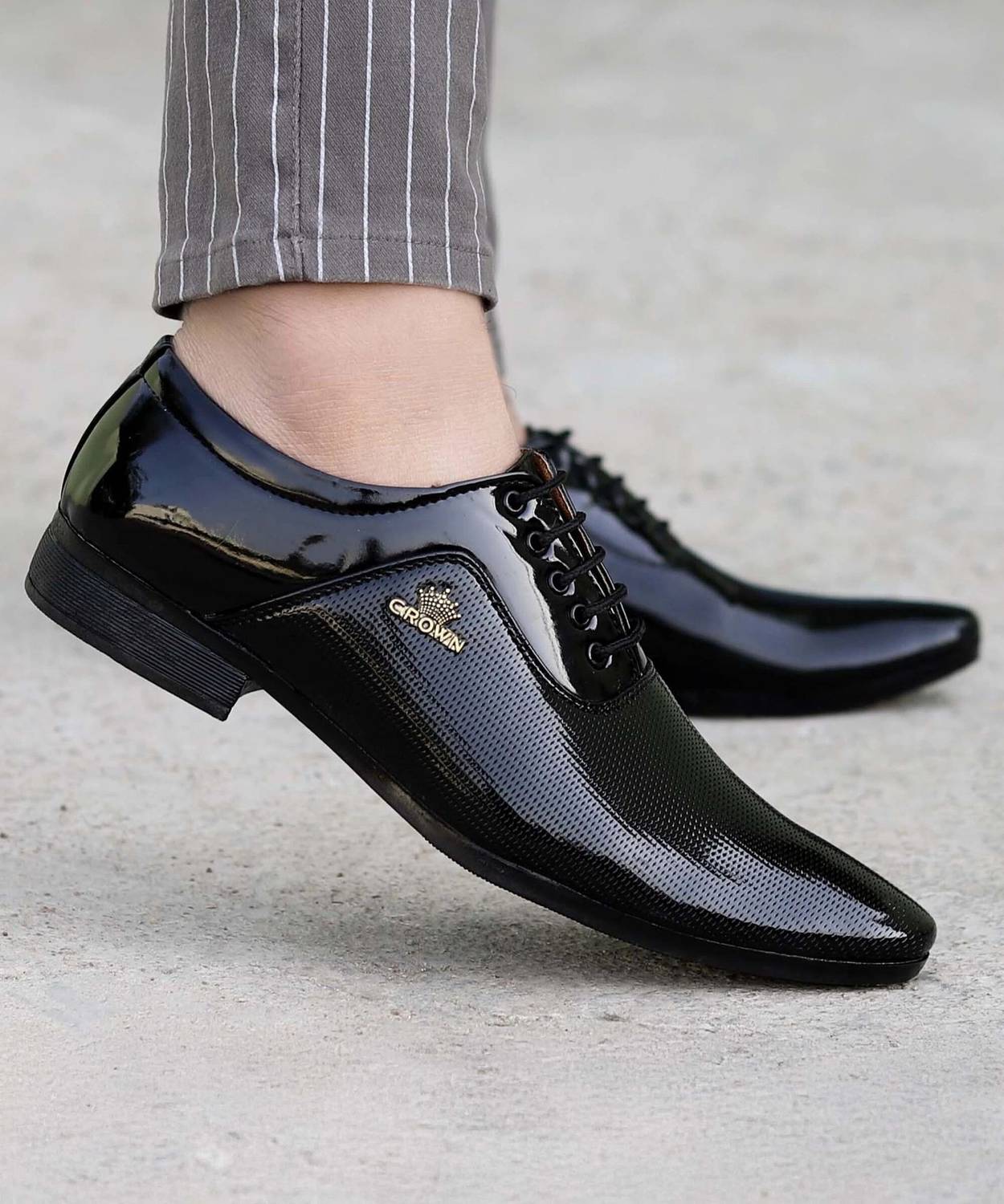 aadi Synthetic Leather For Men Black - Image 1