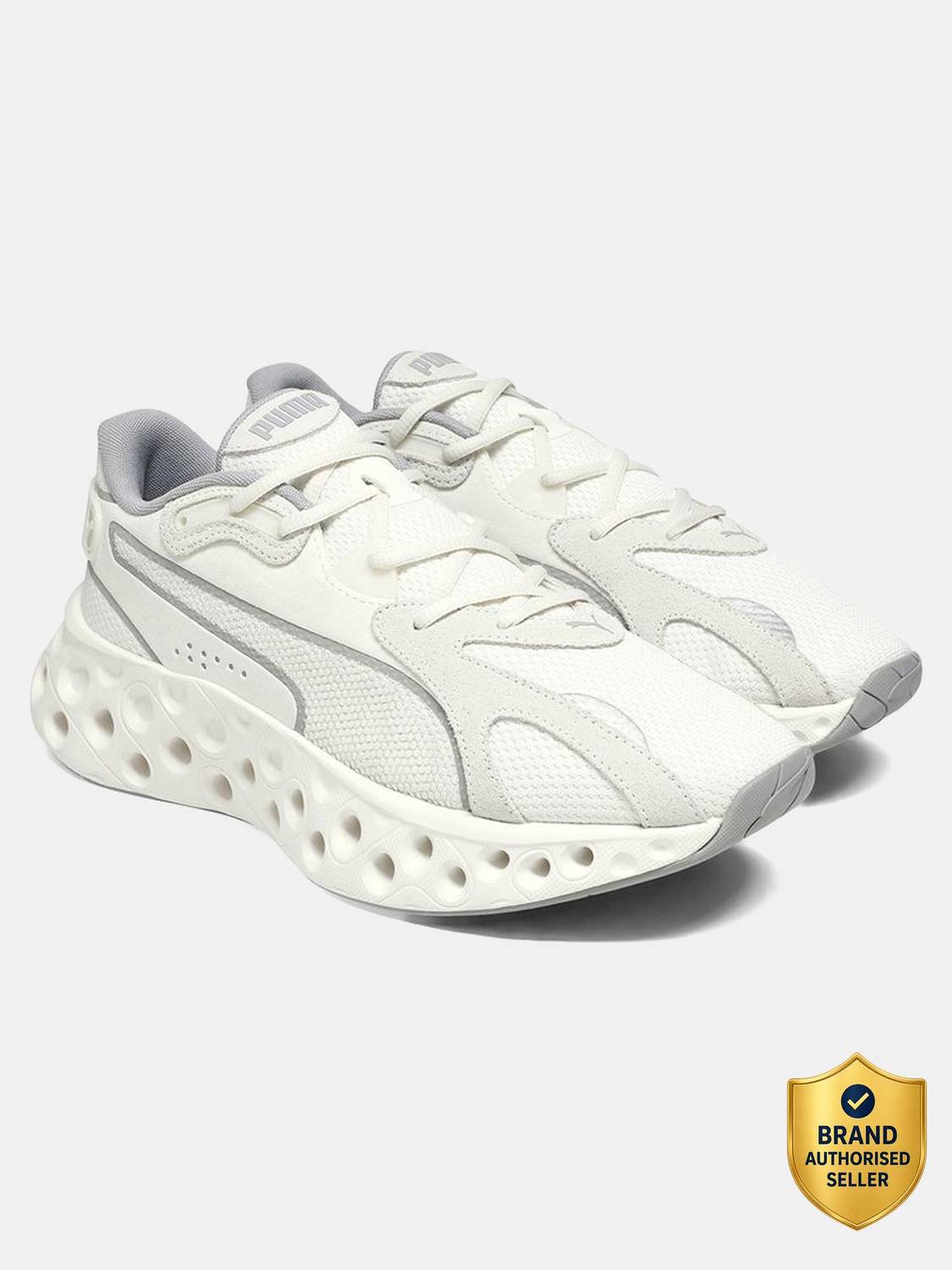 PUMA Softride Frequence White Running Shoes For Men - Image 1