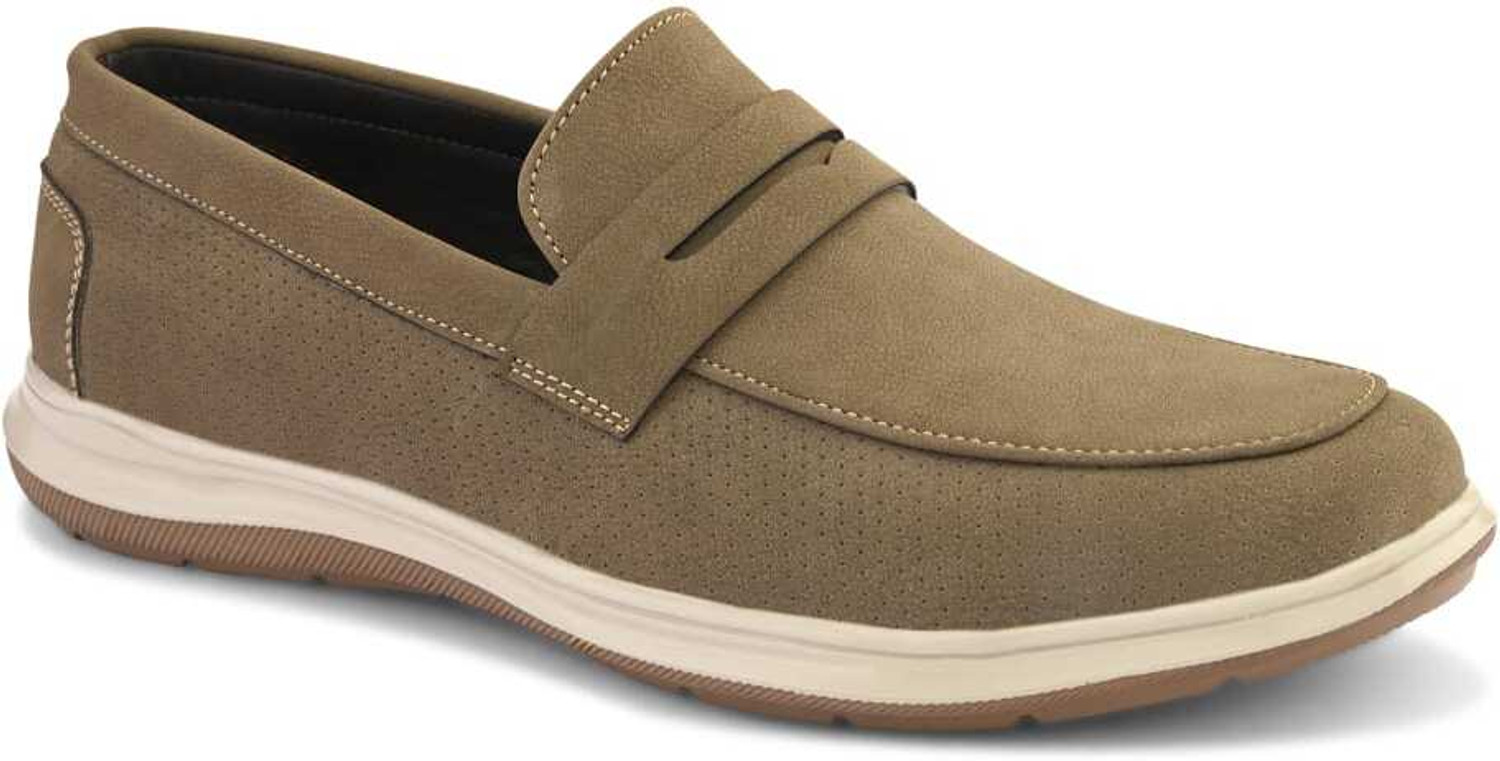 Image of Roadster Khaki Flexible Penny casual Shoe For Men
