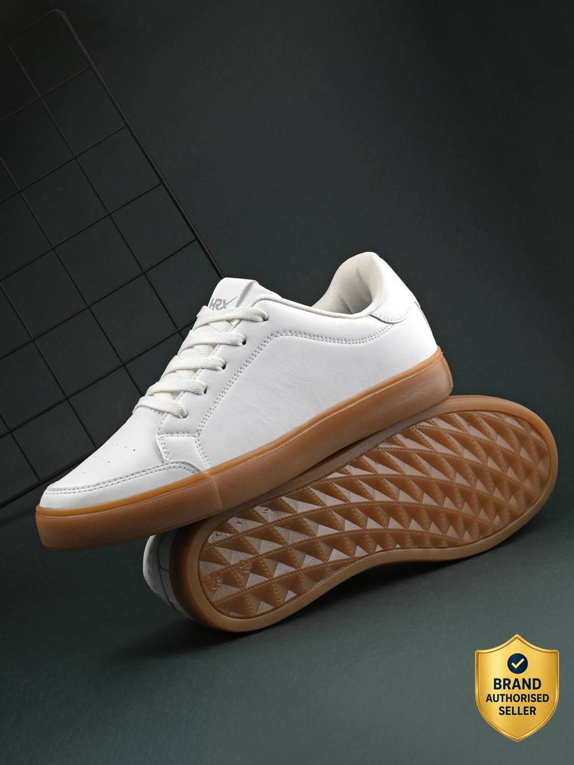 HRX by Hrithik Roshan Men's White Sneakers - Image 1
