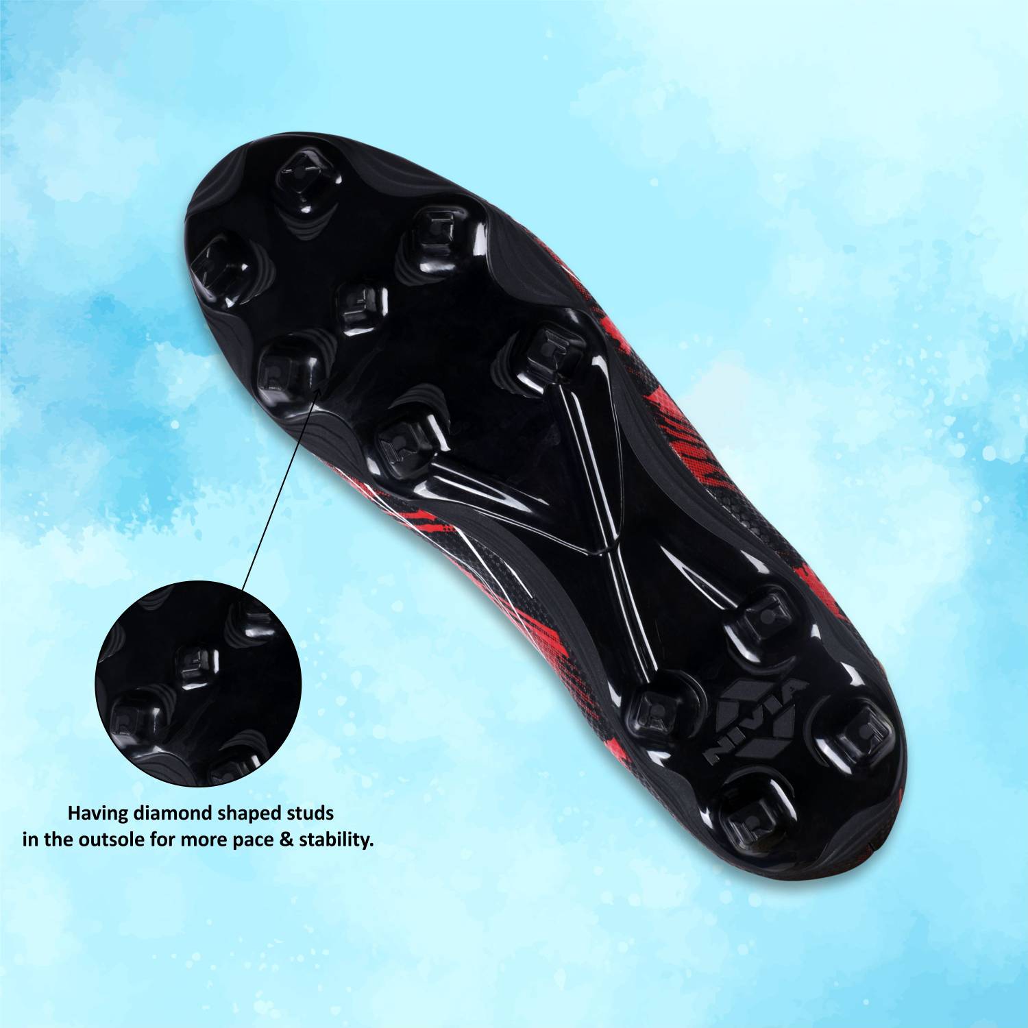 NIVIA INFRA 2.0 Football Shoes For Men Black - Image 3