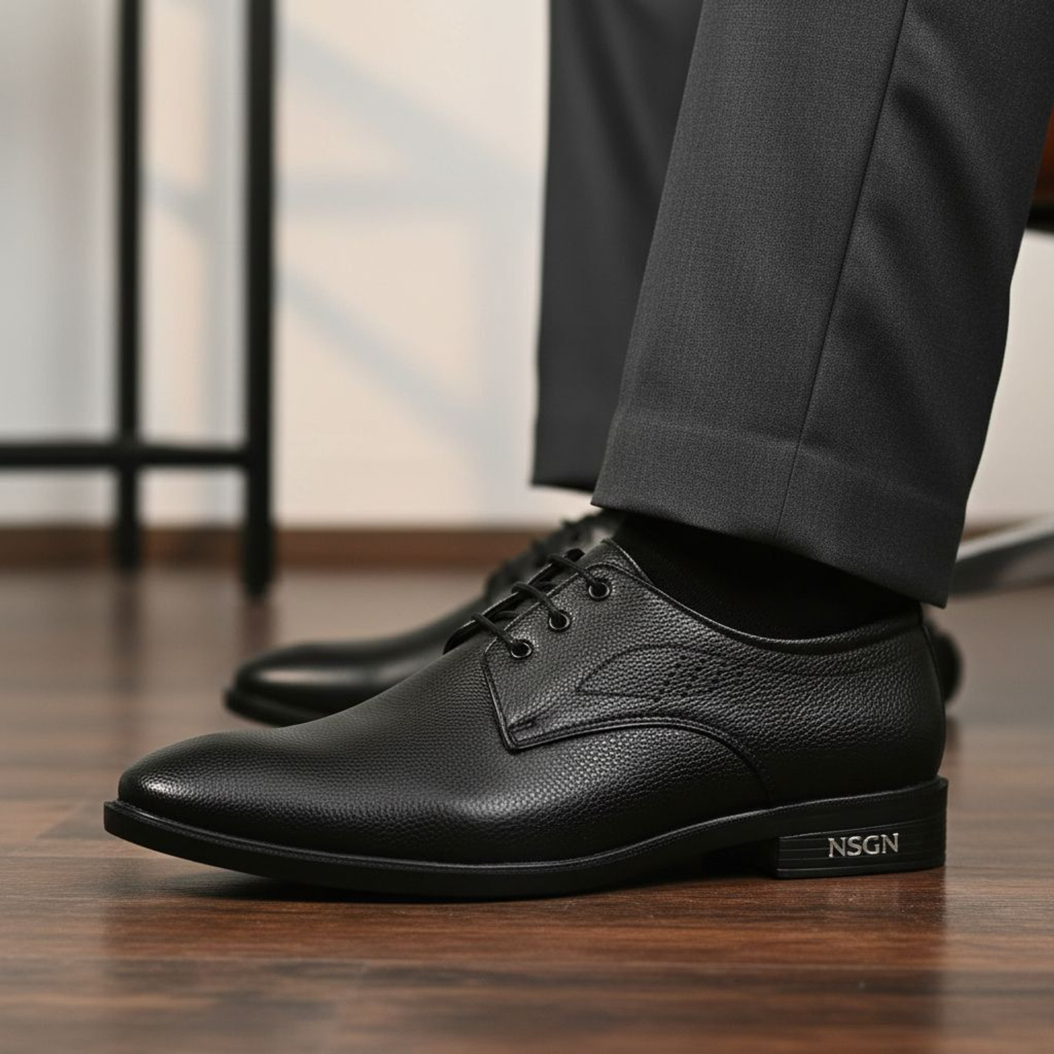 Image of NSGN Men's Lace-Up Formal Shoes for Office & Party Wear Outdoors For Men