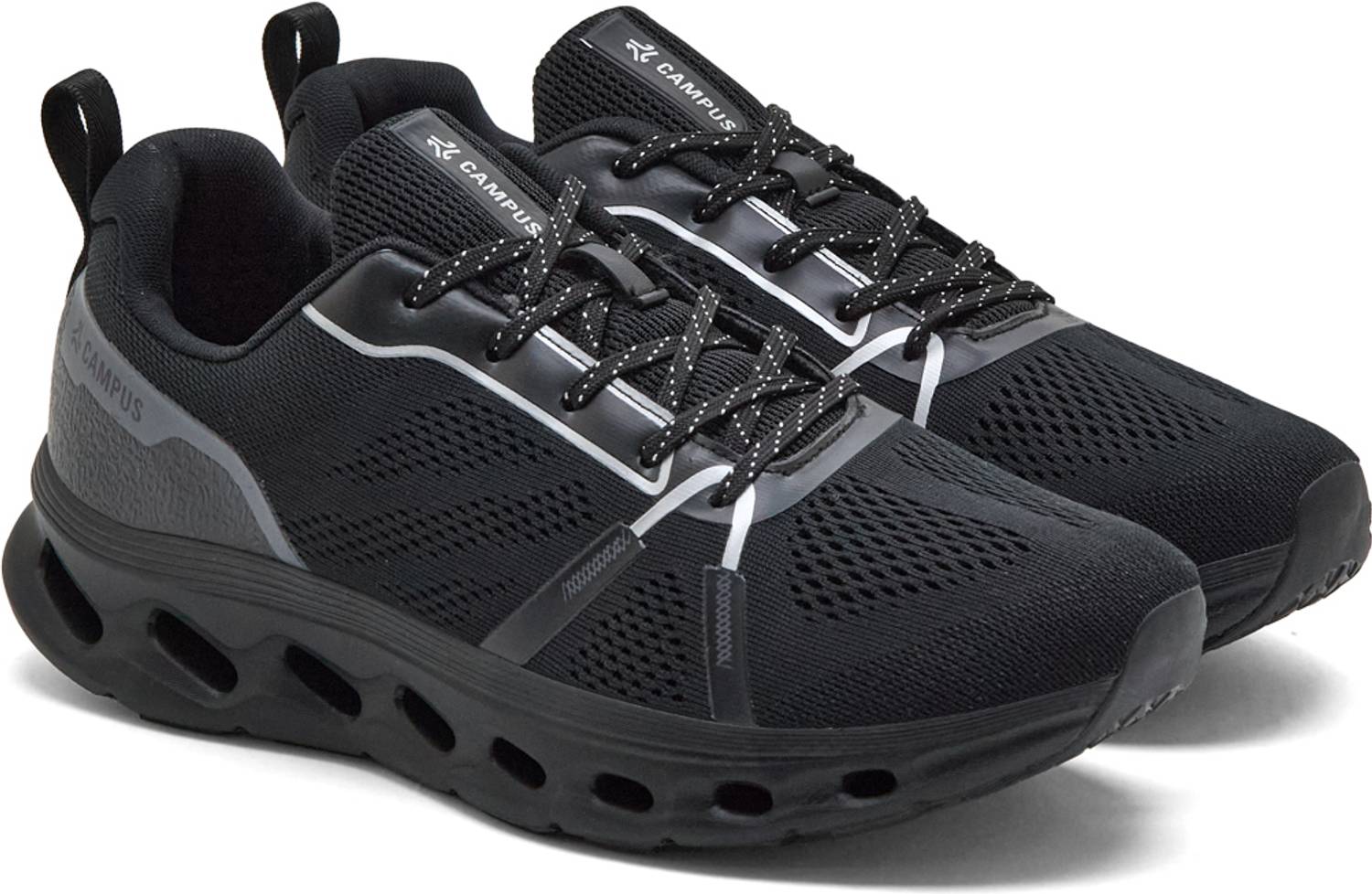 CAMPUS ELVRO Black Running Shoes For Men - Image 1