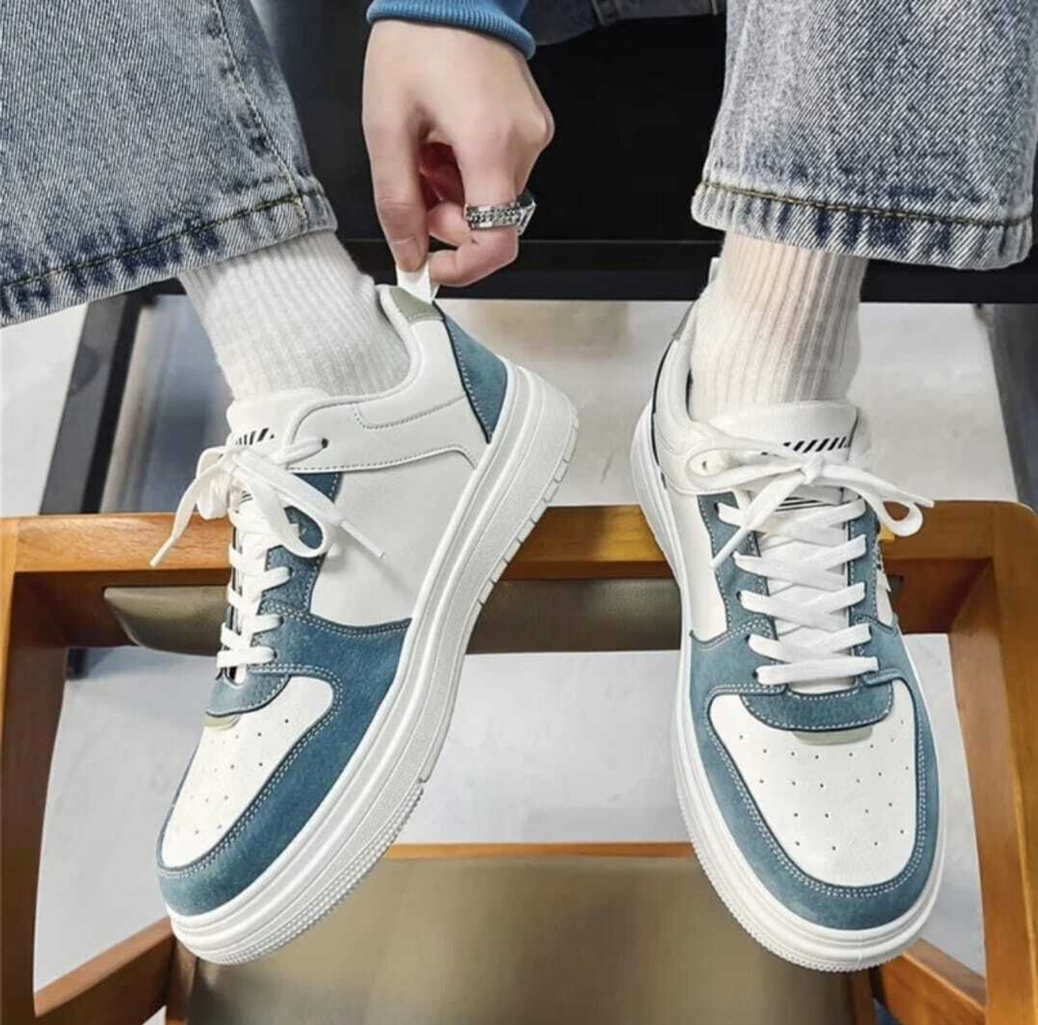 Image of Stride Up Sports, Shoes for Mens | Ankle Lace-Up Footwear for Men or Boys Slip On Sneakers For Men
