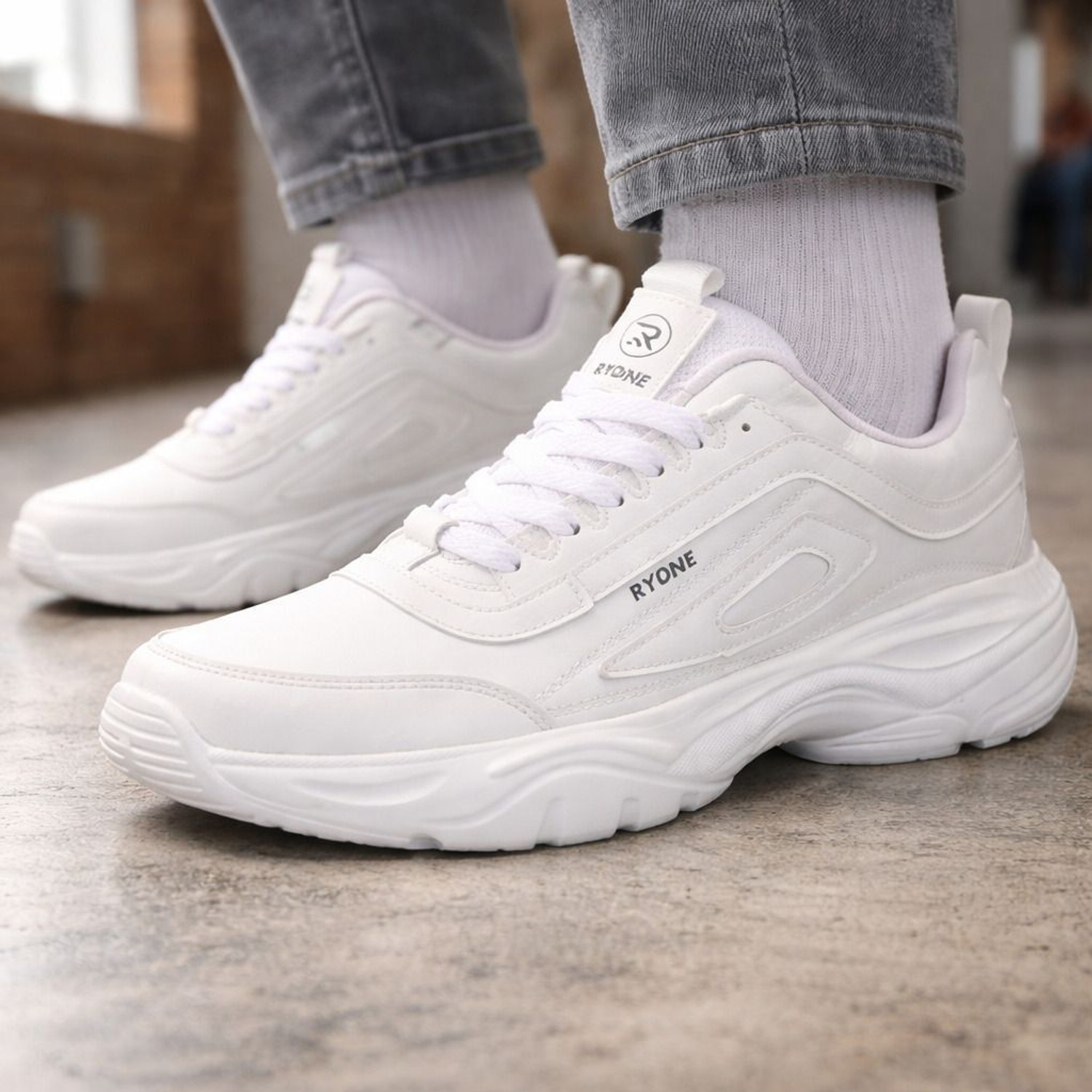 Image of RYDNE Nova Jumbo Stylish Comfort Fit Lace-Up Smart Running & Daily Wear Sneakers For Men