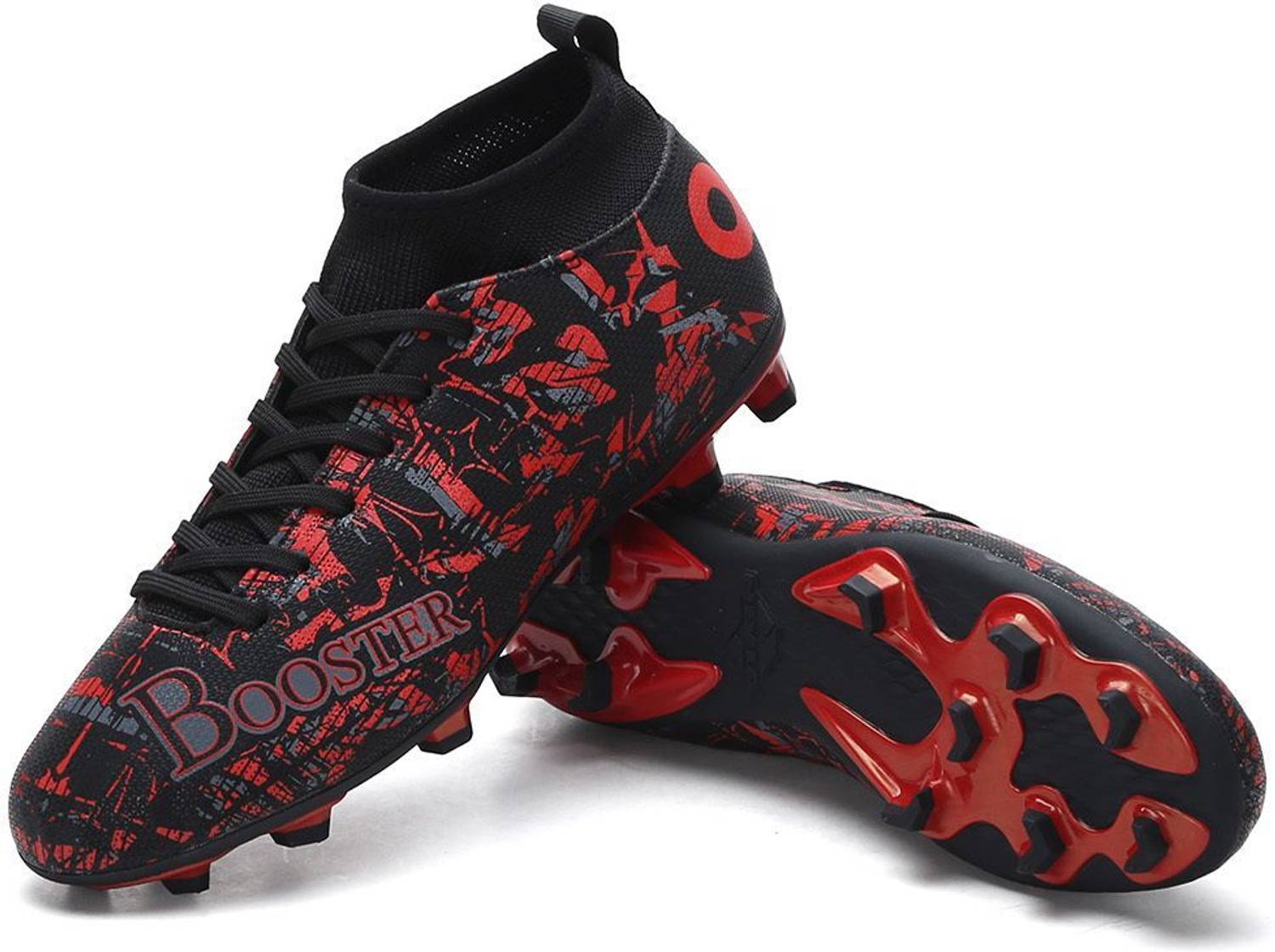 AIVIN Men's Black Football Shoes - Image 2