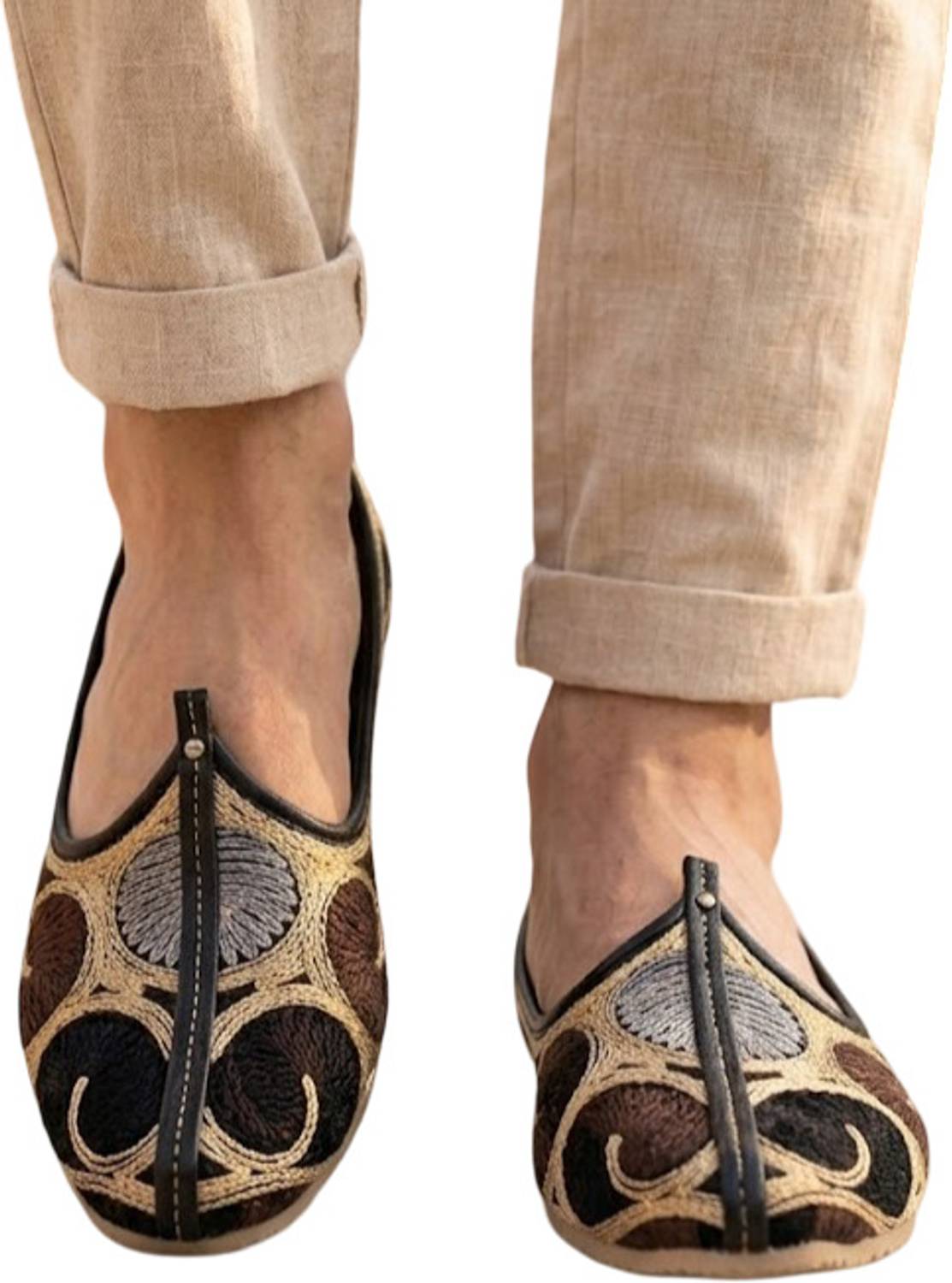 agadi Men’s Ethnic Leather Jutti | Traditional Mojari Shoes for Men Casuals For Men