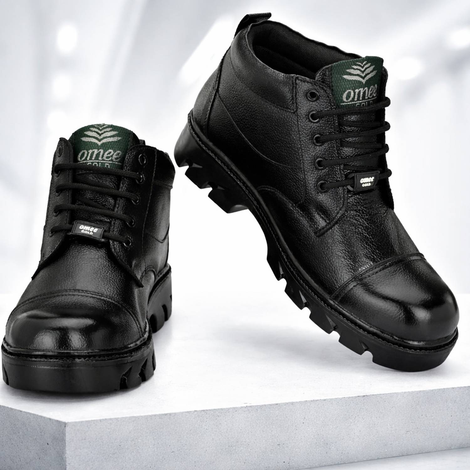 OMEE GOLD Men's Steel Toe Safety Shoes, Gold - Image 3