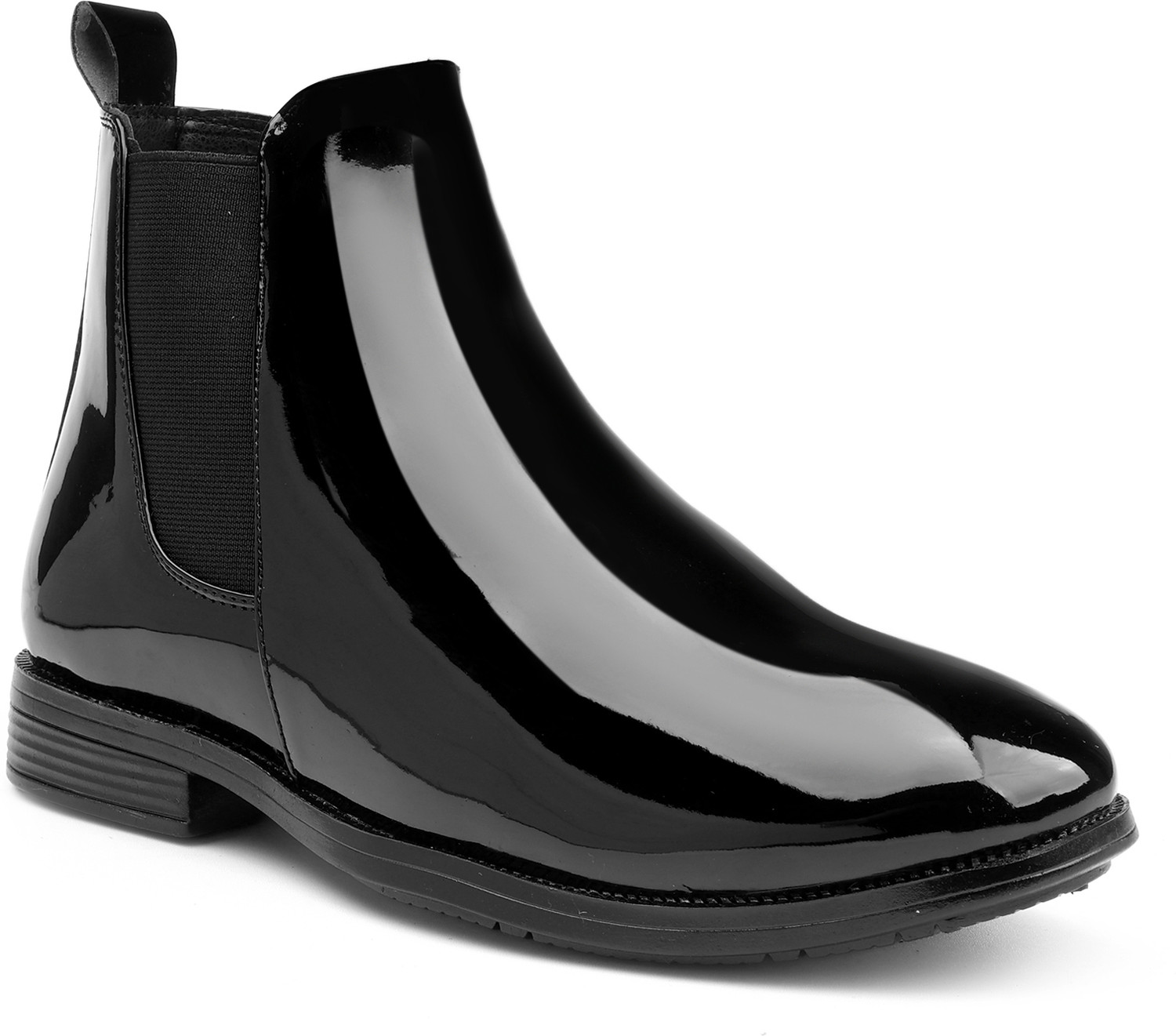 Image of T-ROCK Synthetic Leather Lightweight Comfortable Trendy Walking Slip On Chelsea Boots Boots For Men