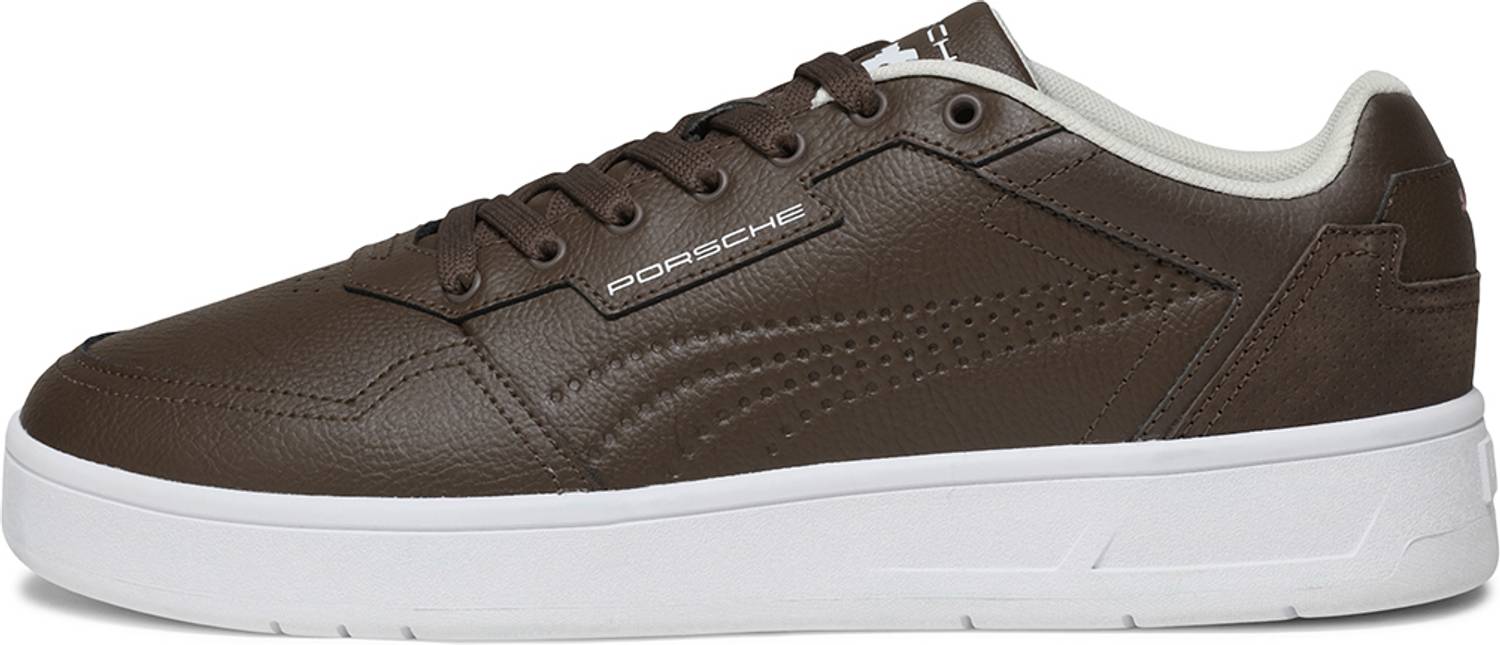 PUMA Porsche Legacy Court Classic Lux Brown Sneakers - Image 3