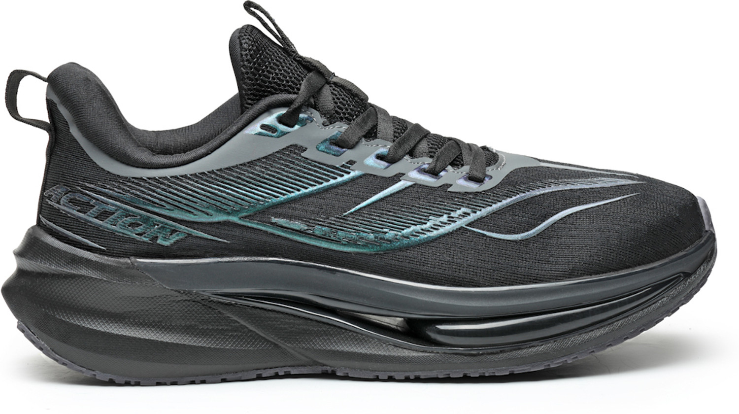 Image of action Athleo TURBO-2411 Trendy Lightweight Comfortable Durable Sports Lace-Up Running Shoes For Men