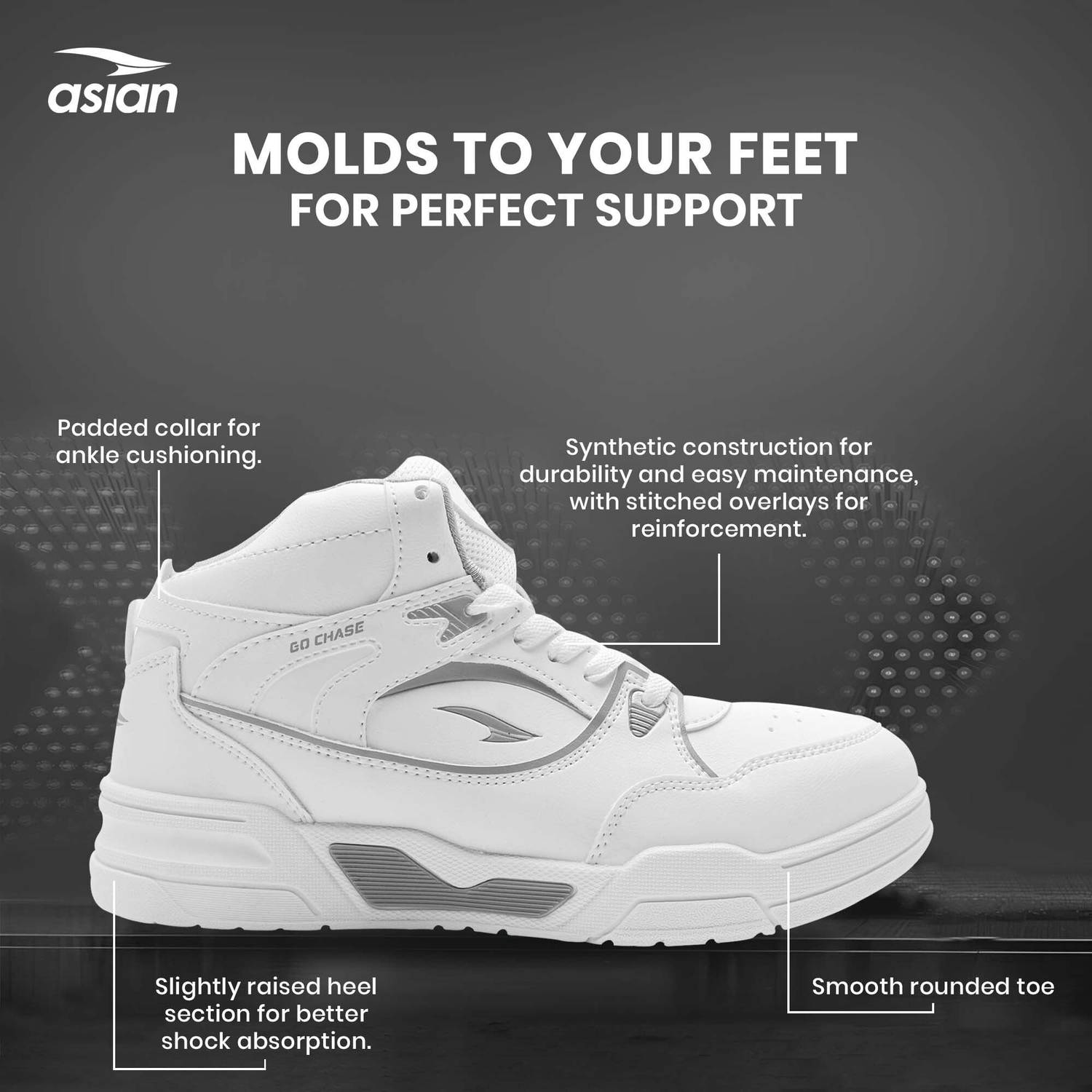 Asian Tango-11 High Top Sneakers for Men - Image 5
