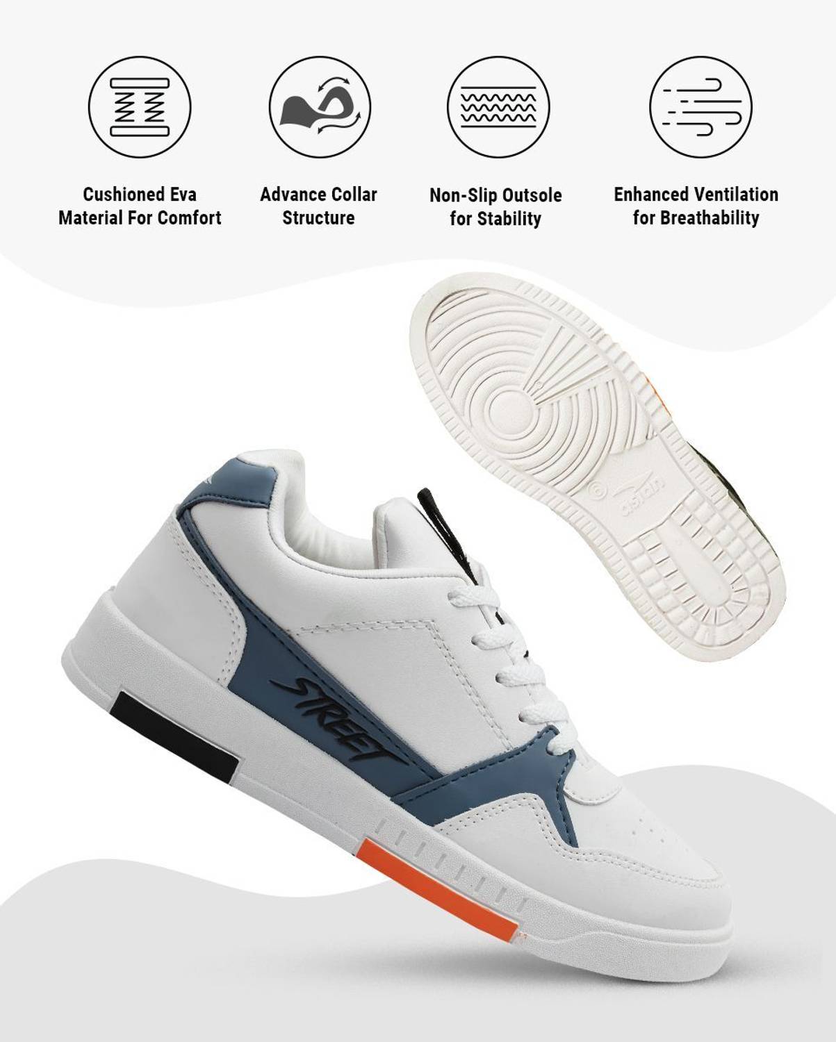 asian Tarzan-05 White Sneakers - Image 3