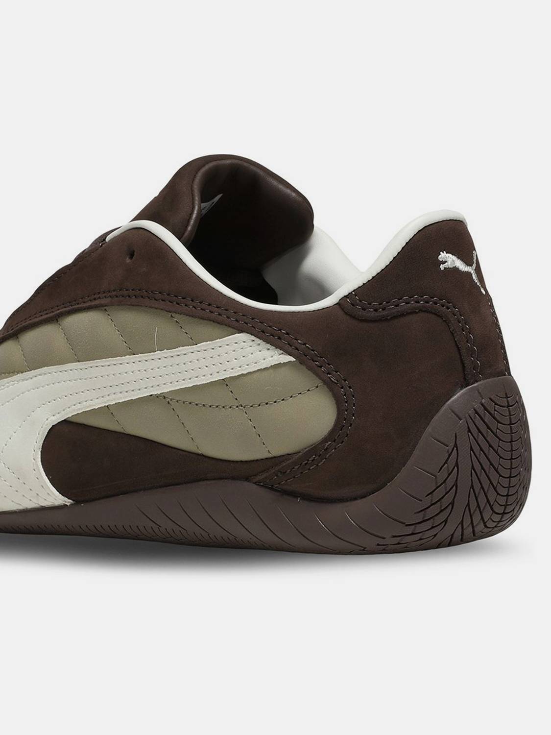 PUMA Speedcat Porsche Legacyus Quilted Sneakers For Men Brown - Image 4
