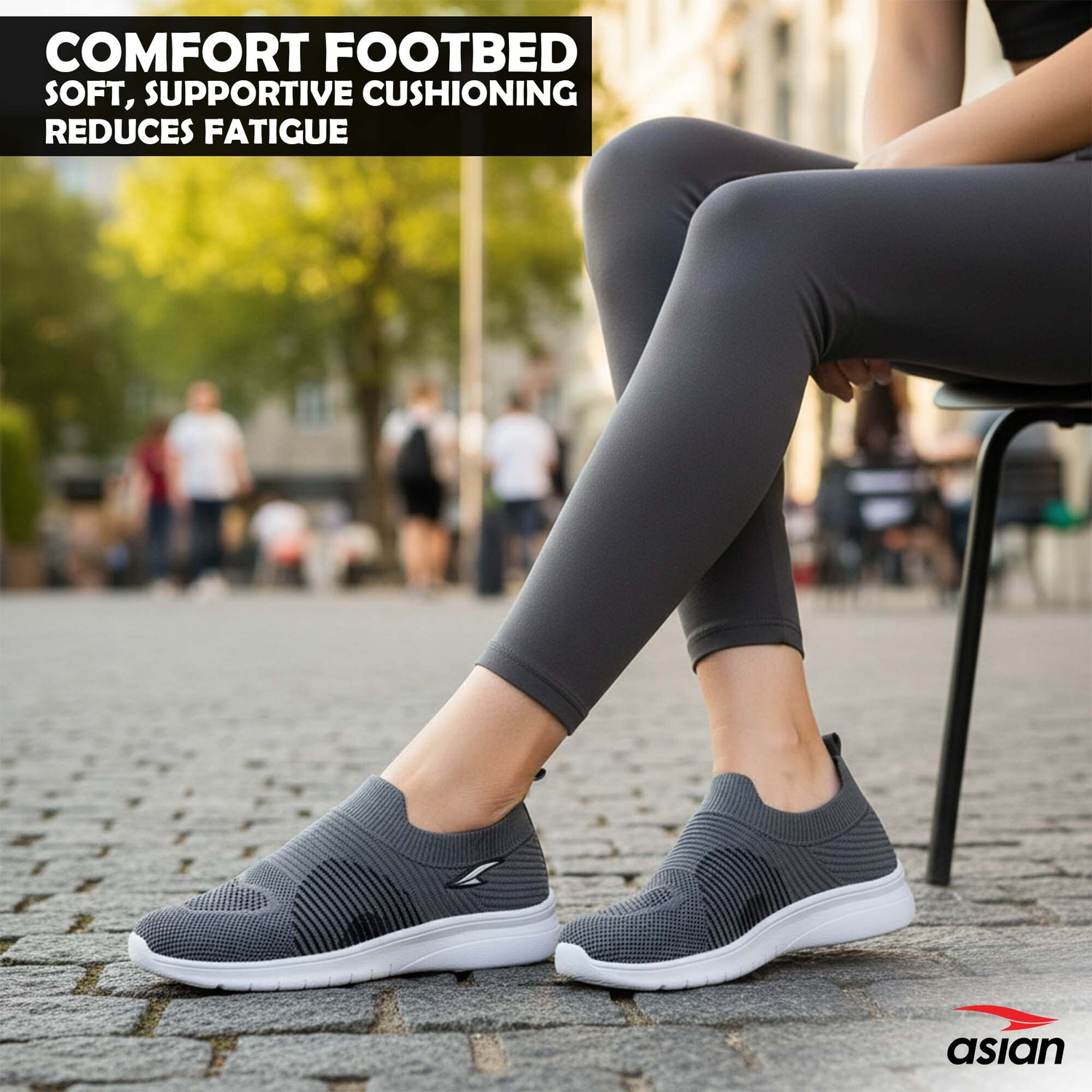 Image of asian Melody-51 Women's Walking Shoes | Lightweight & Stylish Slip-on Shoes for Girls Casuals For Women