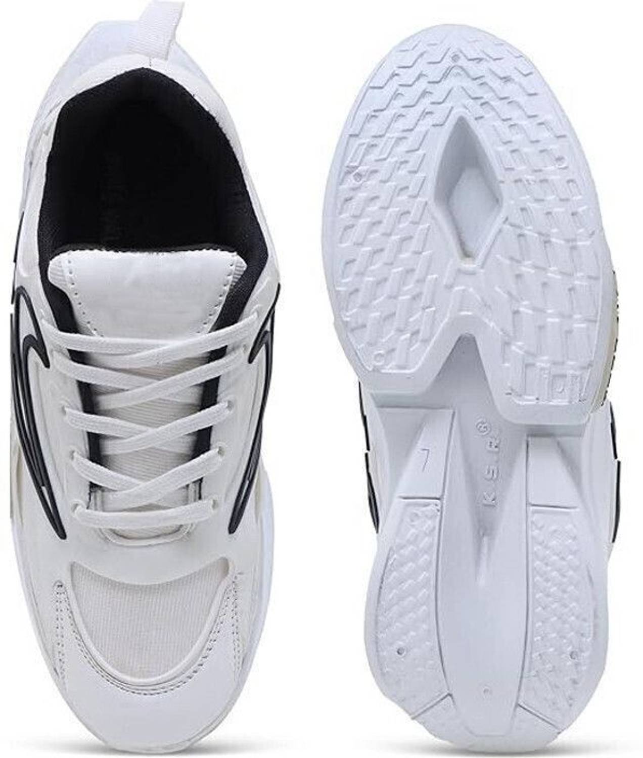 STREETLOOK White Running Shoes for Men - Image 4