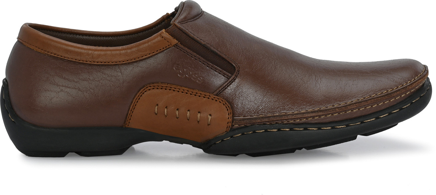 Image of EGOSS Comforts Premium Genuine Leather Slip On For Men