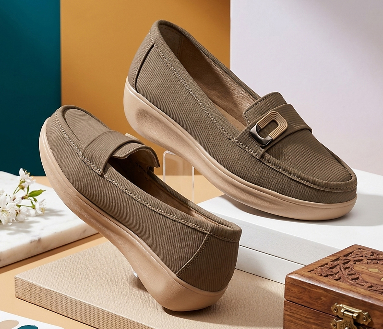 Image of KILLER Loafers For Women (Beige, 4)