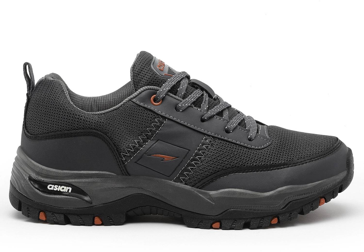asian Everest-02 Grey Men's Trekking Shoes - Image 5