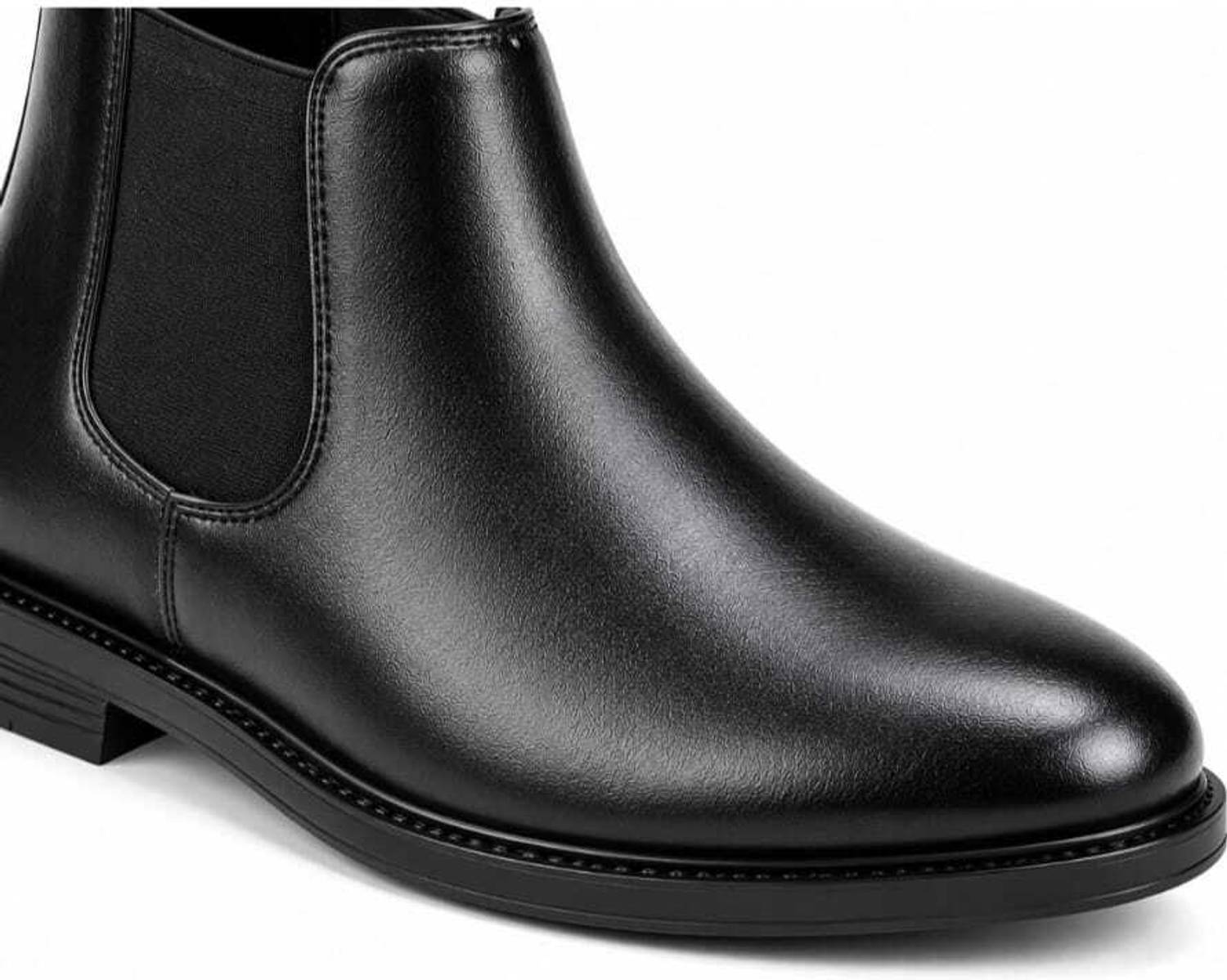 Vortoxia Men's Modern Black Chelsea Casuals - Image 4