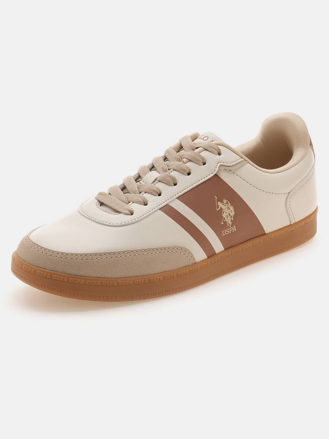 U.S. POLO ASSN. Men's Beige Sneakers - Image 5