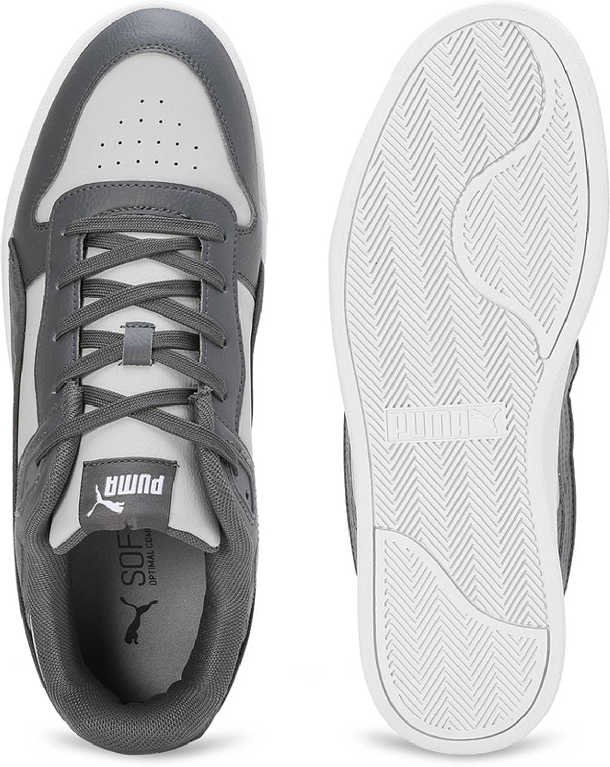 PUMA Court Gamer Gray Sneakers For Men - Image 5