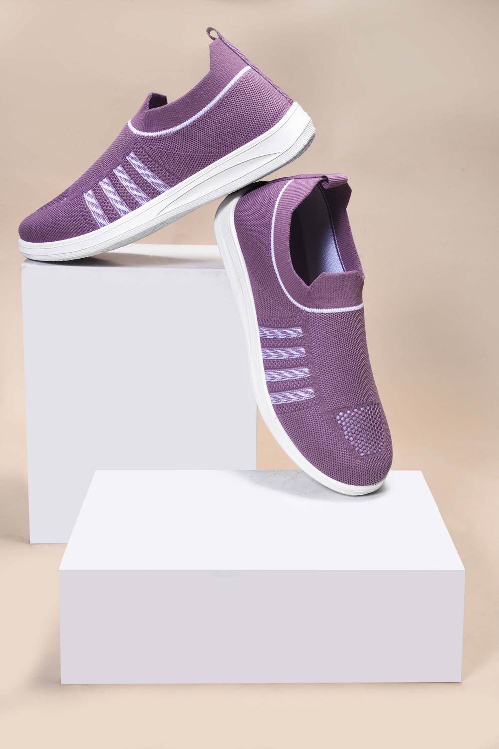 EMBE-7 Dancing Shoes For Women (Purple , 8)