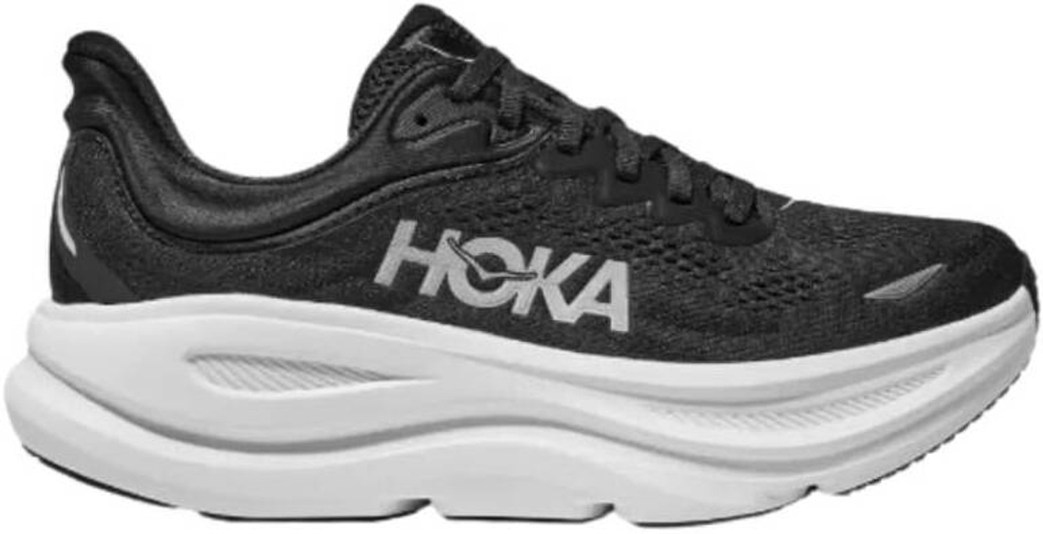Image of HOKA BONDI 9 Sneakers For Unisex (Black, 10)
