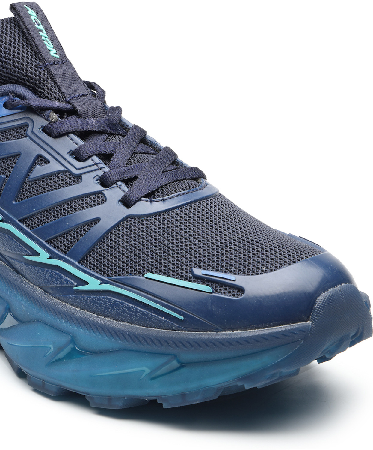 Image of action Athleo TURBO-2201 Lightweight Breathable Comfortable Sports Lace-Ups Running Shoes For Men
