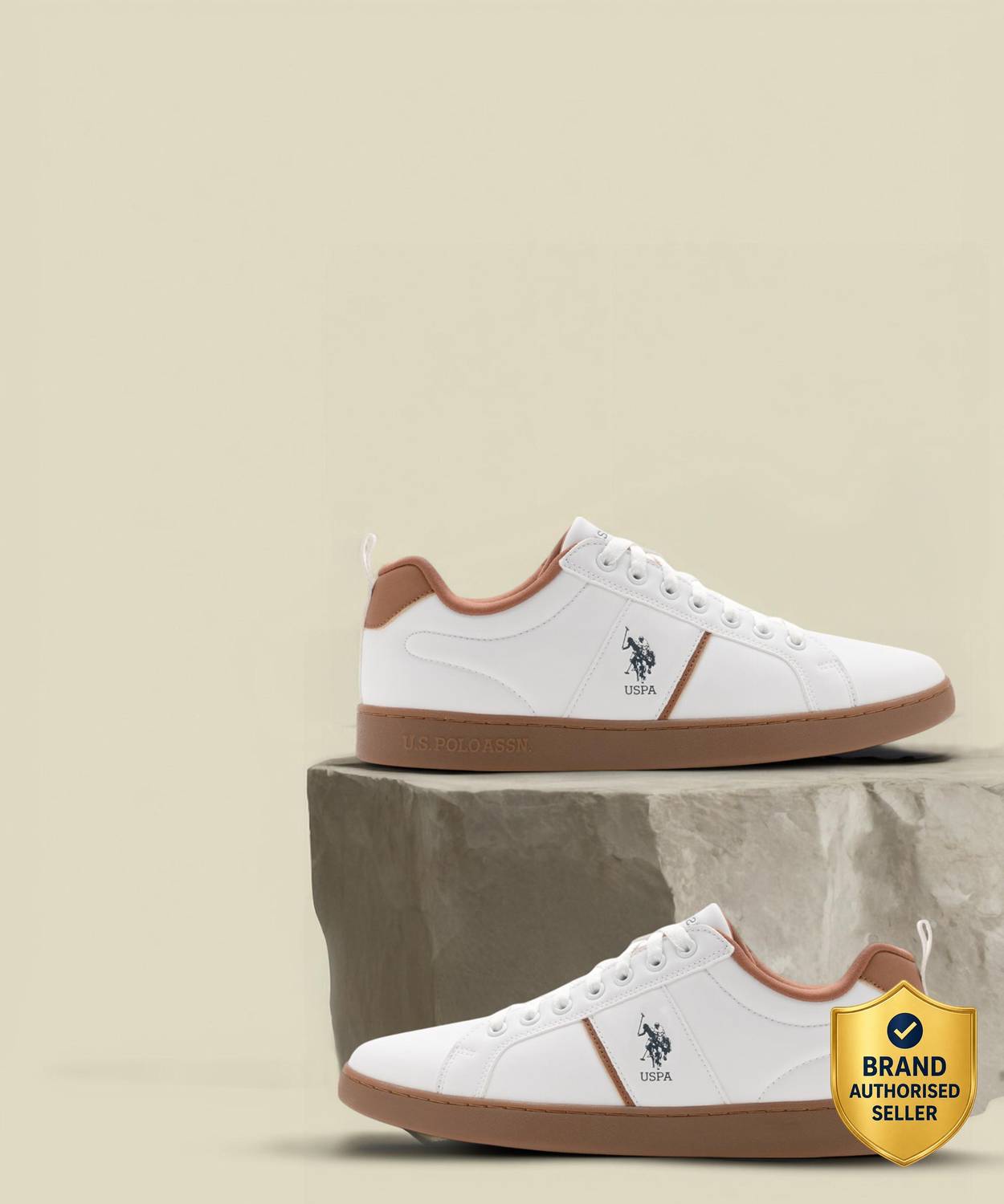 U.S. POLO ASSN. DORIM Sneakers for Men, White