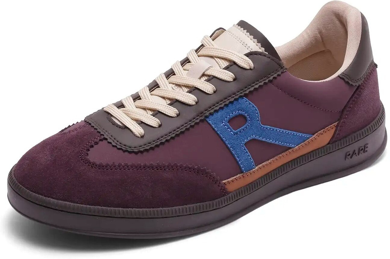 Image of RARE RABBIT Sneakers For Men (Maroon, 10)