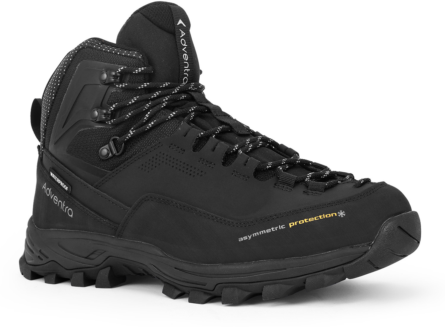 Image of Adventra Men Waterproof Mid-Top Hiking Shoes with 3M Insulation (WH1106) Black Outdoors For Men