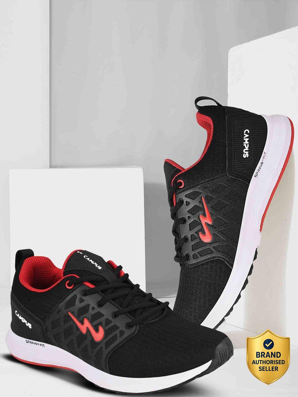 CAMPUS RODEO PRO 's Sports | Cushioned Comfort | Breathable Mesh | Lace-Up Running Shoes For Men