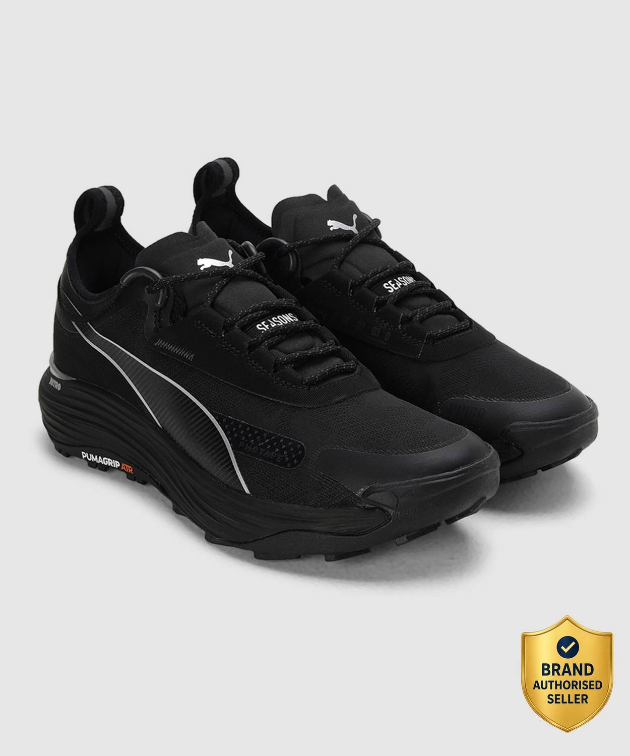 PUMA Voyage NITRO 3 Running Shoes for Men (Black)