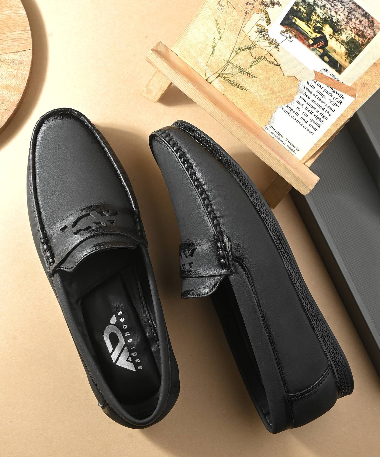 aadi Men's Comfortable Lightweight Fashionable Outdoor Slip On Casual Moccasins Loafers For Men