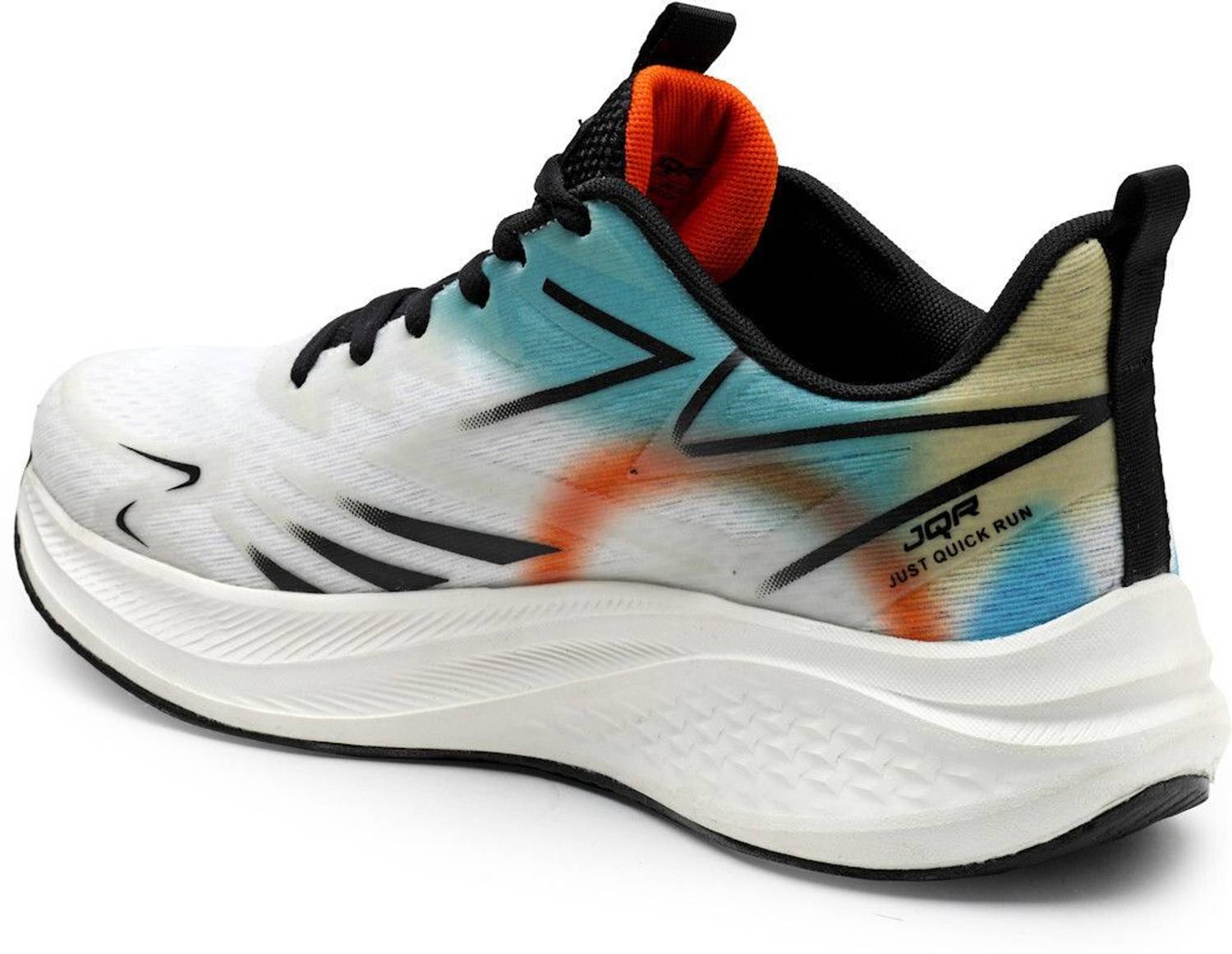 JQR KRATON-PLUS Men's White Running Shoes - Image 4