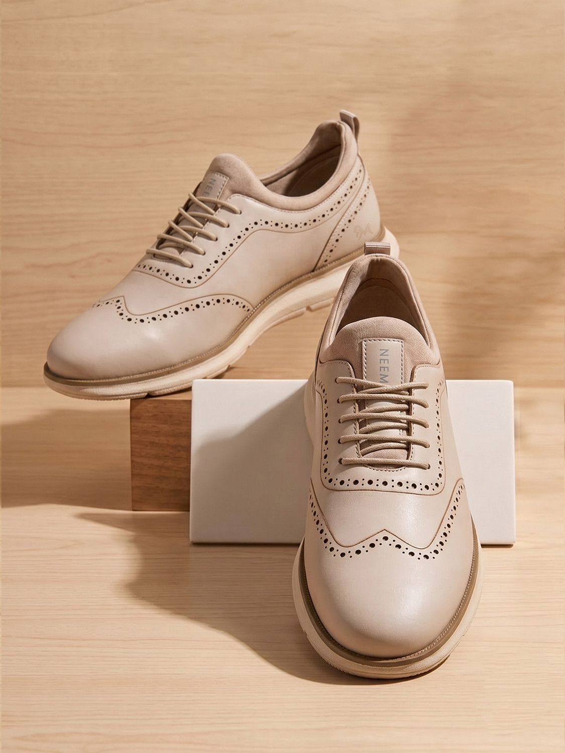 Neemans Crossover Brogues Casual Sneakers for Men | Comfortable, Versatile & Semi-formal Casuals For Men