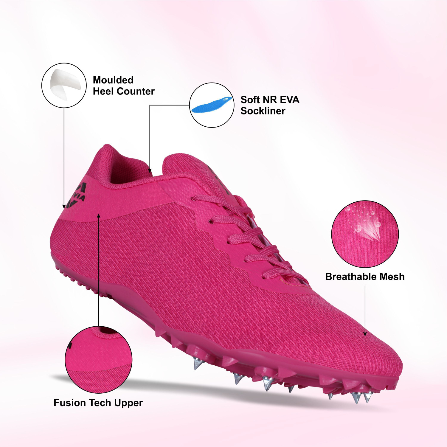 Image of NIVIA Stride 3.0 Track & Field Running Shoes For Men